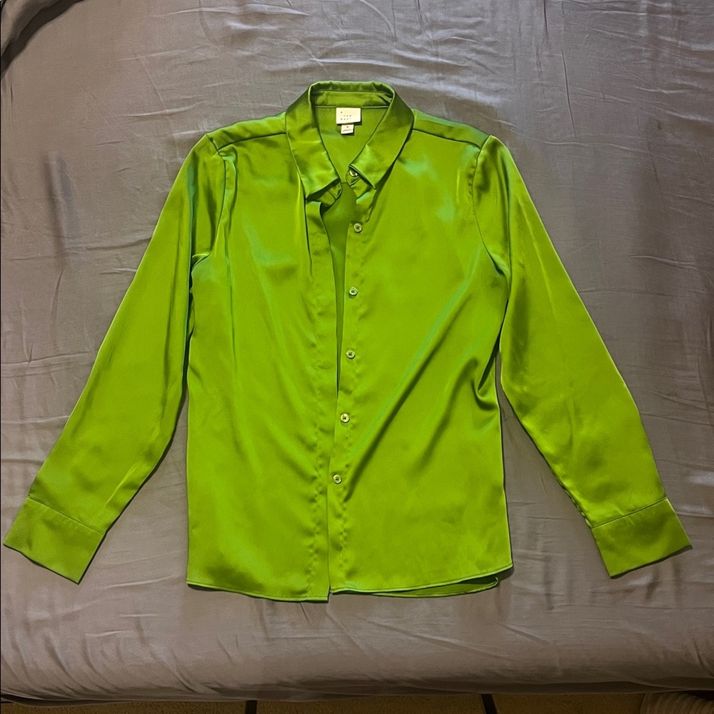 A New Day Green Button Down Shirt